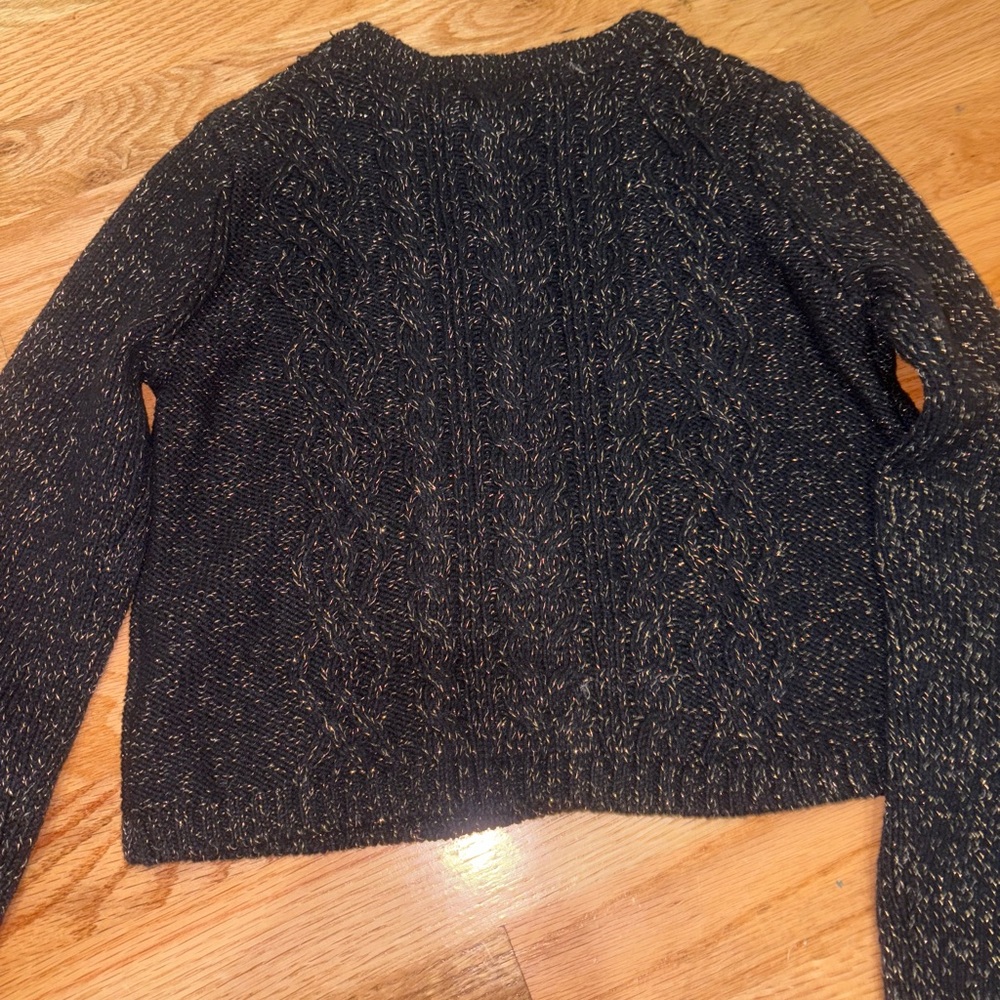 $5 SALE cupcakes‎ & cashmere Black and Gold Knit Sweater